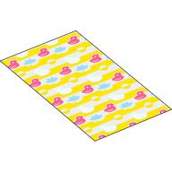 Visuel indicatif Rebrickable de Couverture Duplo 50 x 90 avec Canards Roses, motif imprimé Eau Jaune (Duplo Blanket 50 x 90 with Pink Ducks, Yellow Water Print)