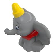 Visuel indicatif Rebrickable de Animal, éléphant avec chapeau jaune, motif imprimé écharpe rouge (Dumbo) (Animal, Elephant with Yellow Hat, Red Scarf Print (Dumbo))