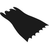 Visuel indicatif Rebrickable de Cape de cou, grande, festonnée, 4 trous (Neckwear Cape, Large, Scalloped, 4 Holes)