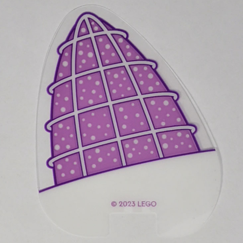 Visuel indicatif Rebrickable de Oreille de chat, moyen motif imprimé de fenêtres de lavande (Cat Ear, Medium Lavender Windows Print)