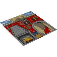 Visuel indicatif Rebrickable de Toile de fond, lenticulaire avec motif imprimé salle commune gryffondor (Backdrop, Lenticular with Gryffindor Common Room Print)