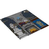 Visuel indicatif Rebrickable de Toile de fond, lenticulaire avec Serdaigle motif imprimé salle commune (Backdrop, Lenticular with Ravenclaw Common Room Print)