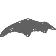 Visuel indicatif Rebrickable de Aile, festonnée avec trous (Wing, Scalloped with Holes)