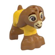 Visuel indicatif Rebrickable de Animal, chèvre avec visage bronzant, motif imprimé costume jaune (Animal, Goat with Tan Face, Yellow Suit Print)