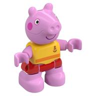 Visuel indicatif Rebrickable de Figurine Duplo Enfant, Cochon avec joues rose foncé, rouge maillots de bain motif imprimé (Duplo Figure Child, Pig with Dark Pink Cheeks, Red Swimming Trunks Print)