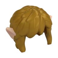 Visuel indicatif Rebrickable de Cheveux mi-longs, ondulés avec motif oreilles nougat clair (Hair Mid-Length, Wavy with Light Nougat Ears Pattern)