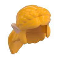 Visuel indicatif Rebrickable de Cheveux longs avec tresse sur le devant, motif oreilles nougat clair (Hair Long with Braid on Front, Light Nougat Ears Pattern)