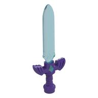Visuel indicatif Rebrickable de Épée d'arme avec motif de poignée ailée violet foncé (Weapon Sword with Dark Purple Winged Hilt Pattern)