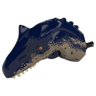 Visuel indicatif Rebrickable de Partie du corps animal, dinosaure, tête d'allosaurus avec motif imprimé beige foncé (Animal Body Part, Dinosaur, Allosaurus Head with Dark Tan Print)