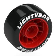 Visuel indicatif Rebrickable de Jante de roue 24 x 13,4 avec pneu Slick noir avec motif imprimé blanc 'Lightyear' (Wheel Rim 24 x 13.4 with Black Slick Tyre with White 'Lightyear' Print)