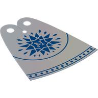 Cape, Standard, longue avec Étoile Bleue, motif imprimé 'M' (Neckwear Cape, Standard, Long with Blue Star, 'M' Print)