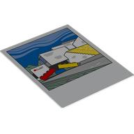 Visuel indicatif Rebrickable de Photo polaroid avec motif imprimé maison LEGO (Polaroid Photo with LEGO House Print)