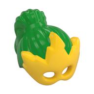 Visuel indicatif Rebrickable de Cheveux et masque, queue de cheval haute avec motif de masque électro jaune (Hair and Mask, High Ponytail with Yellow Electro Mask Pattern)