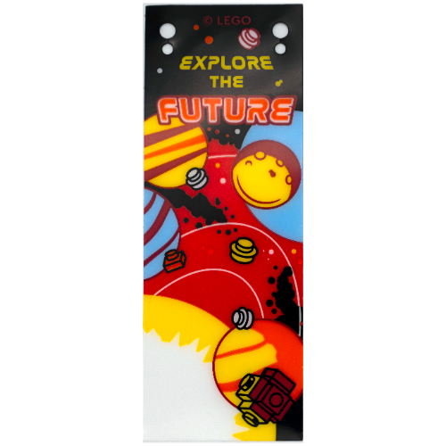 Visuel indicatif Rebrickable de Bannière, 'EXPLORE THE FUTURE' espace motif imprimé (Banner, 'EXPLORE THE FUTURE' Space Print)