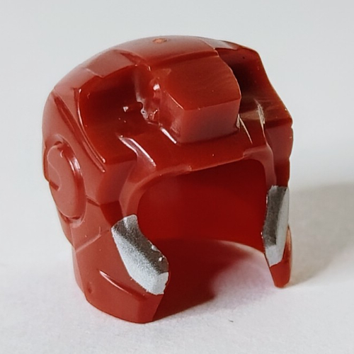 Espace casque avec visage ouvert arrondi, charnière supérieure avec bords argentés imprimé (centurion argent) (Helmet Space with Open Face Rounded, Top Hinge with Silver Edges Print (Silver Centurion))
