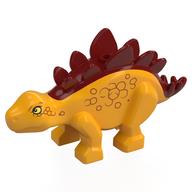 Visuel indicatif Rebrickable de Animal, Dinosaure, Stegosaurus Petit orange clair vif avec motif imprimé Taches rouge foncé (Animal, Dinosaur, Stegosaurus Small Bright Light Orange with Dark Red Spots Print)