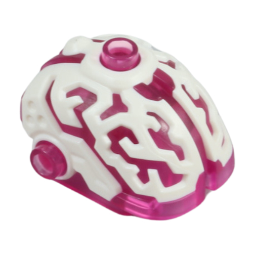 Visuel indicatif Rebrickable de Cyber cerveau avec motif blanc (Cyber Brain with White Pattern)
