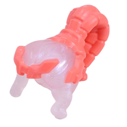 Visuel indicatif Rebrickable de Cheveux et tiare, corail grand motif queue de cheval et tiare (Hair and Tiara, Coral Large Ponytail and Tiara Pattern)
