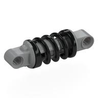 Visuel indicatif Rebrickable de Amortisseur Technic 6L avec ressort noir (Technic Shock Absorber 6L with Black Spring)