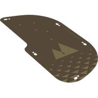 Visuel indicatif Rebrickable de Voile, triangles arrondis, beige motif imprimé (Sail, Rounded, Tan Triangles Print)