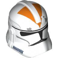 Casque clone trooper phase 2, avant fermé, orange 212e bataillon marquages motif imprimé (Helmet Clone Trooper Phase 2, Closed Front, Orange 212th Battalion Markings Print)