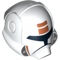 Casque Republic Trooper avec motif imprimé orange (Helmet Republic Trooper with Orange Print)