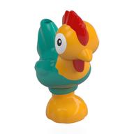 Visuel indicatif Rebrickable de Animal, poulailler avec queue turquoise foncée et motif imprimé crête rouge (Vaiana Heihei) (Animal, Chicken Leaning with Dark Turquoise Tail and Red Comb Print (Moana Heihei))