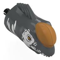 Visuel indicatif Rebrickable de Partie du corps animal, dinosaure, tête de titan avec des marques blanches, motif imprimé de corne de nougat (Animal Body Part, Dinosaur, Titano Head with White Markings, Nougat Horn Print)