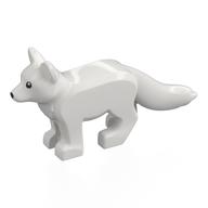 Visuel indicatif Rebrickable de Animal, Renard des neiges avec yeux noirs motif imprimé (Animal, Snow Fox with Black Eyes Print)