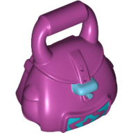 Visuel indicatif Rebrickable de Sac / sac à dos (école) avec boucle bleue moyenne et motif imprimé étoile (Bag / Rucksack (School) with Medium Blue Buckle and Star Print)