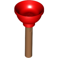 Visuel indicatif Rebrickable de Équipement Plongeur [plastique souple] avec poignée nougat moyen (Equipment Plunger [Soft Plastic] with Medium Nougat Handle)