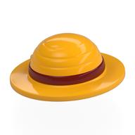 Visuel indicatif Rebrickable de Chapeau de paille avec motif bande rouge foncé (Straw Hat with Dark Red Band Pattern)