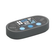 Visuel indicatif Rebrickable de Tuile ronde 1 x 2 avec commandes de direction de course motif imprimé (Tile Round 1 x 2 with Racing Steering Controls Print)
