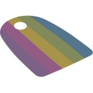 Cape, longue avec motif imprimé arc-en-ciel (Cape, Long with Rainbow Print)