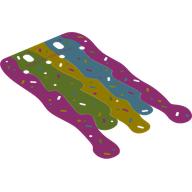 Visuel indicatif Rebrickable de Rideau, magenta, vert citron, jaune et motif azur moyen (Curtain, Magenta, Lime, Yellow, and Medium Azure Pattern)