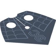 Cou Épaule cape, Triangle, toiles d'araignée, araignée sur fond bleu sable (Neckwear Shoulder Cape, Triangle, Spiderwebs, Spider on Sand Blue Background Print)