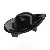 Cheveux et chapeau, motif mousquetaire noir (Hair and Hat, Black Musketeer Pattern)