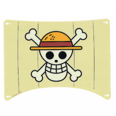 Visuel indicatif Rebrickable de Voile, rectangle, 26 x 20, avec chapeau de paille crâne et os croisés imprimé (Sail, Rectangle, 26 x 20, with Straw Hat Skull and Crossbones Print)