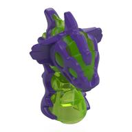 Visuel indicatif Rebrickable de Tête de minifigurine Spécial, Monstre acide avec yeux vert transparent-brillant, motif dos (Minifig Head Special, Acid Monster with Trans-Bright Green Eyes, Back Pattern)