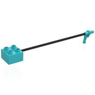 Visuel indicatif Rebrickable de Duplo brique, 2x2 avec Tuyau Noir et Buse (Duplo Brick, 2x2 with Black Hose and Nozzle)