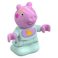 Visuel indicatif Rebrickable de Figurine Duplo bébé, tête de cochon rose vif, bavoir lavande avec motif imprimé canard jaune (Duplo Figure Baby, Bright Pink Pig Head, Lavender Bib with Yellow Duck Print)