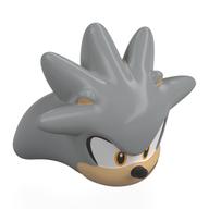 Tête de minifigurine Spécial, Argent avec yeux beige chauds, Motif imprimé visage (Minifig Head Special, Silver with Warm Tan Eyes, Face Print)