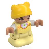 Visuel indicatif Rebrickable de Figurine Duplo Bébé, Chapeau Jaune, Tête de Nougat (Duplo Figure Baby, Yellow Hat, Nougat Head)