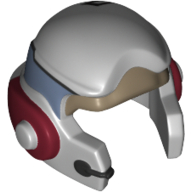 Casque rebelle avec des protecteurs de contrôle avec des pièces d'oreille rouge foncé motif imprimé (Helmet Rebel with Check Protectors with Dark Red Ear Pieces Print)