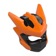Visuel indicatif Rebrickable de Enveloppe avec motif de pointes orange (Wrap with Orange Spikes Pattern)