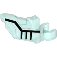 Aile avec attache avec motif imprimé lignes noires (droite) (Wing with Clip with Black Lines Print (Right))