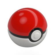 Visuel indicatif Rebrickable de Accessoire figurine, poke bille avec haut rouge, motif noir au centre (Minifig Accessory, Poke Ball with Red Top, Black Center Pattern)