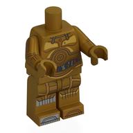 Corps de figurine avec étiquette intelligente, C-3PO (Minifig Body with SMART Tag, C-3PO)