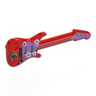 Visuel indicatif Rebrickable de Instrument de musique Guitare électrique avec avant de lavande, cordes argentées, cœurs, étoiles motif imprimé (Musical Instrument Guitar Electric with Lavender Front, Silver Strings, Hearts, Stars Print)