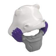 Visuel indicatif Rebrickable de Couvre-chef, tête d'hippopotame, tuyaux violet foncé, motif masque plat argenté (Headwear, Hippo Head, Dark Purple Hoses, Flat Silver Facemask Pattern)